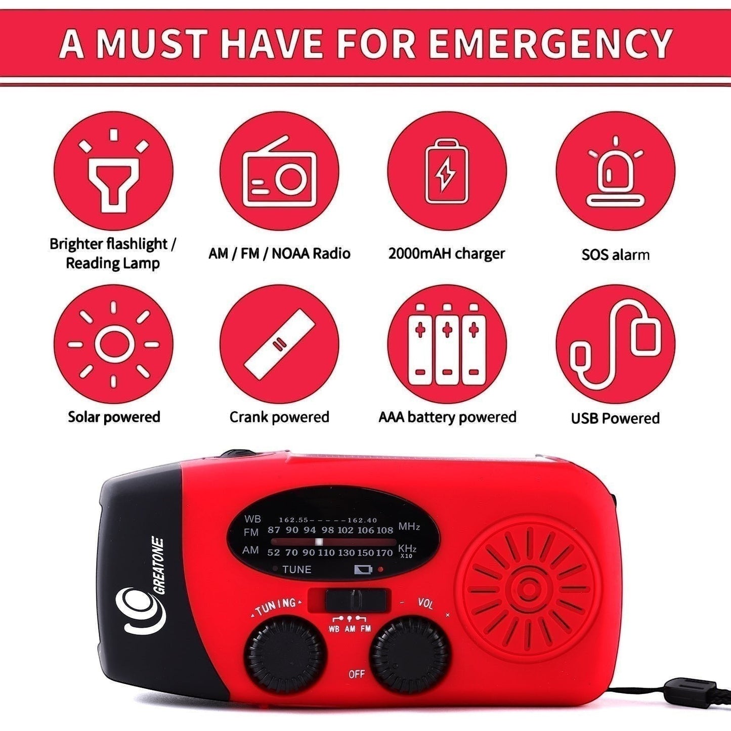 VoltBeam™ Emergency Radio